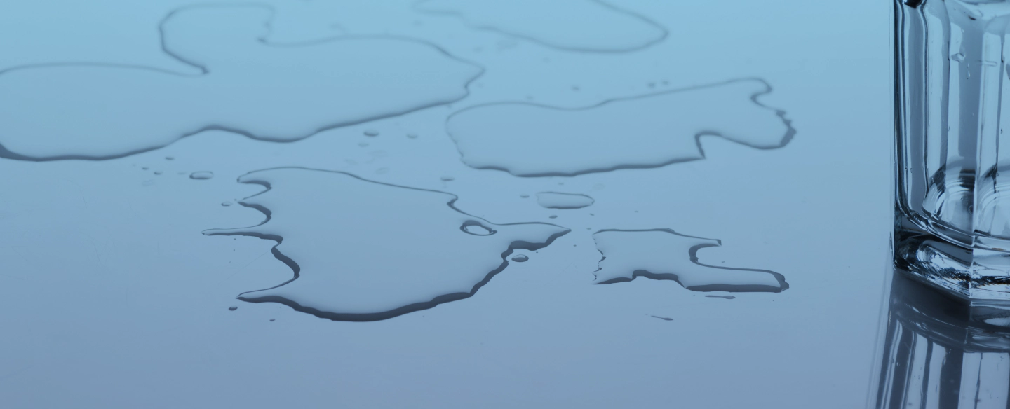 water stain on a surface